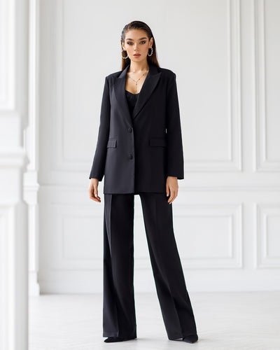 Black OVERSIZED 2-PIECE SUIT (ARTICLE 410)