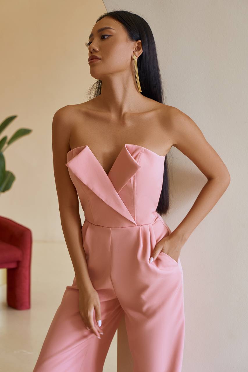 Dusty Pink Corset Jumpsuit (article 066)