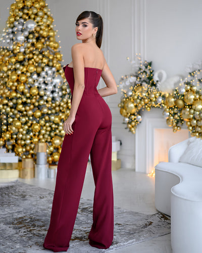 Bordeaux CORSET JUMPSUIT (ARTICLE 066)