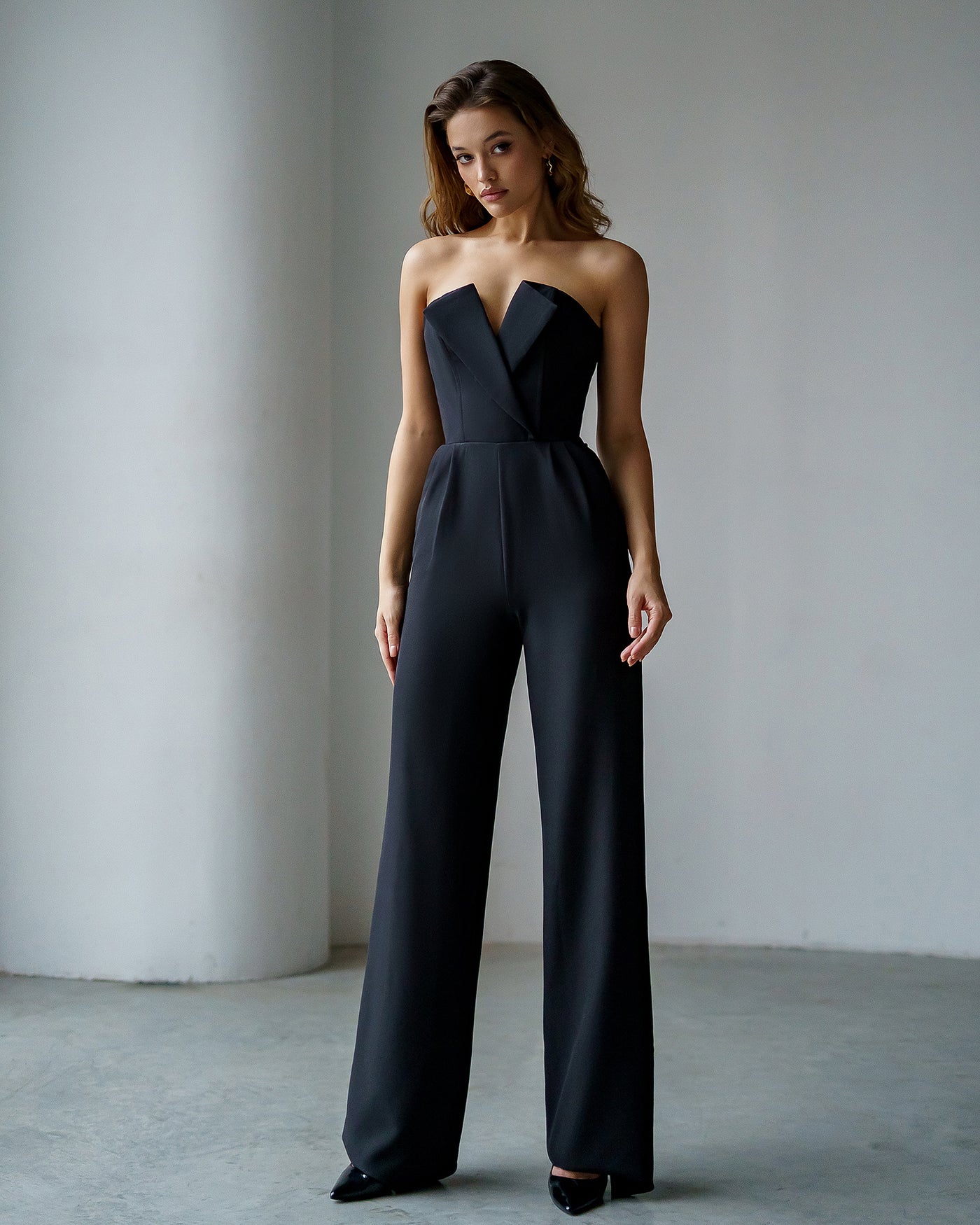 Black CORSET JUMPSUIT (ARTICLE 066)