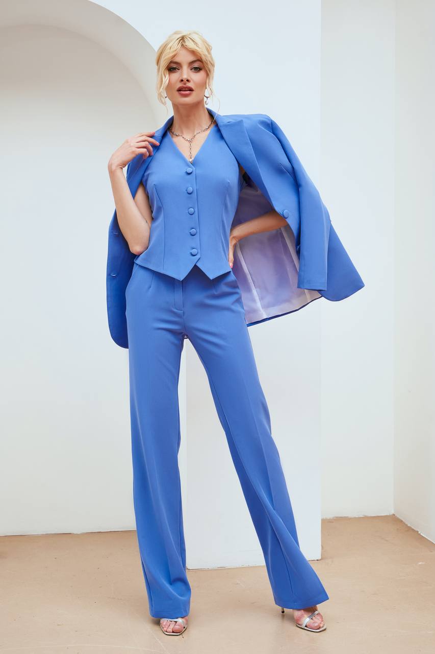 Blue REGULAR-FIT 3-PIECE SUIT (ARTICLE 402)