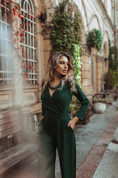 Emerald Bridal Jumpsuit (article 238)