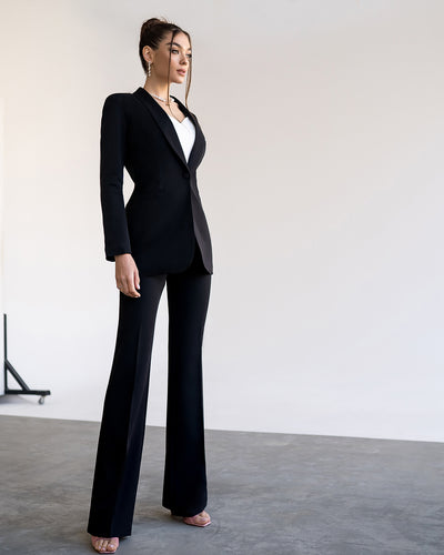 Black Shawl Lapel Suit 2-Piece (article 314)