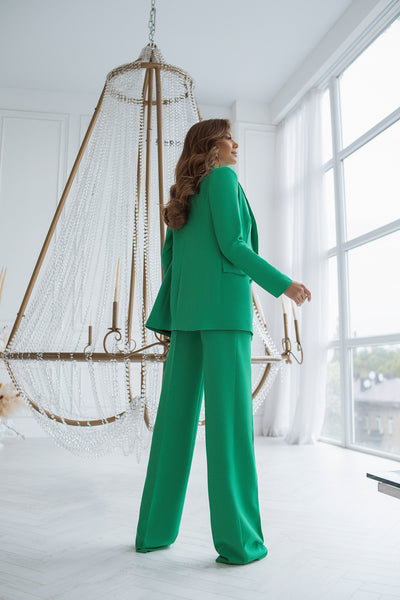 Green Belted Double Breasted Suit 2-Piece (article C273)